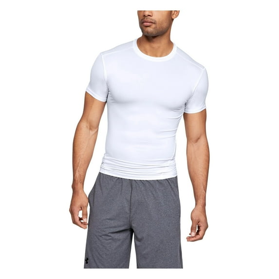 Under Armour Men's T-Shirt UA Tactical HeatGear Compression Active Tee 1216007, White, S