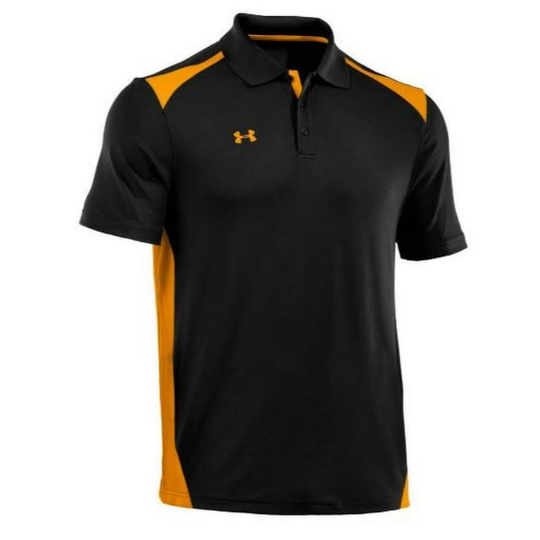 Under armour polo yellow hot sale