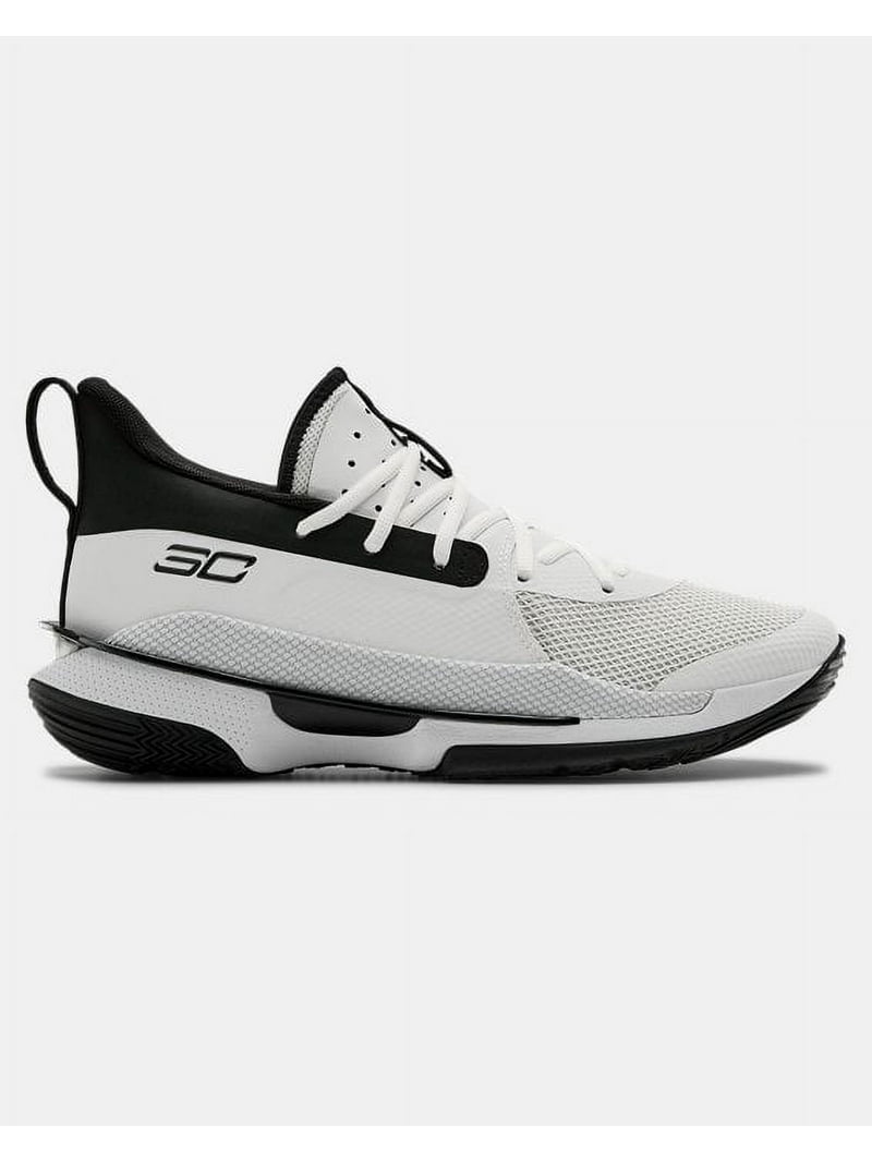 Under Armour Men's Team Curry 7 Basketball Shoes, White, 7.5