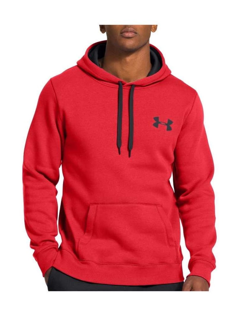 Under Armour Men's Team Rival Cotton Hoodie (Red, Large) 1248345