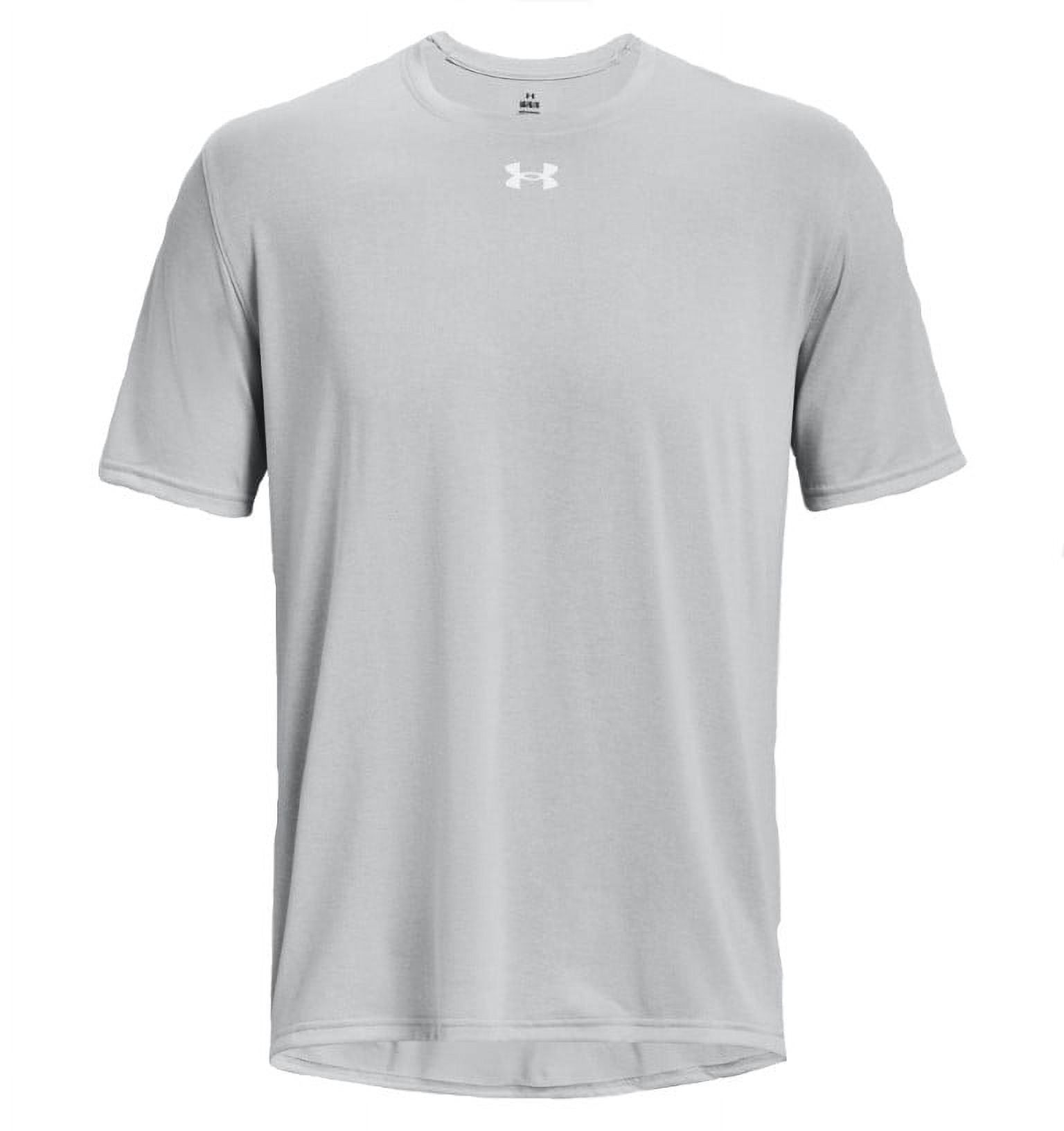 Under Armour Men's Team Tech Loose Grey Short Sleeve Short