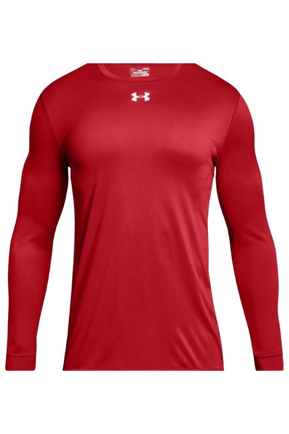 Men's Team Tech Loose Red Long-Sleeve Shirt (L)