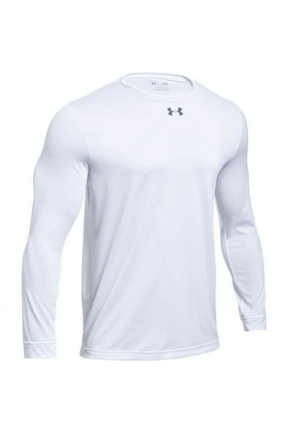 Men's Team Tech Loose White Long Sleeve T-Shirt (M)
