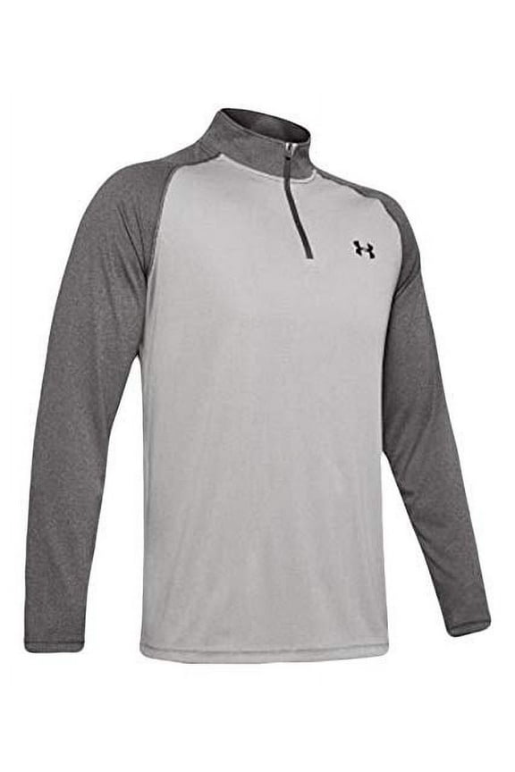 Men's Tech 1/4 Zip, Steel Light Heather/Pitch Gray Large
