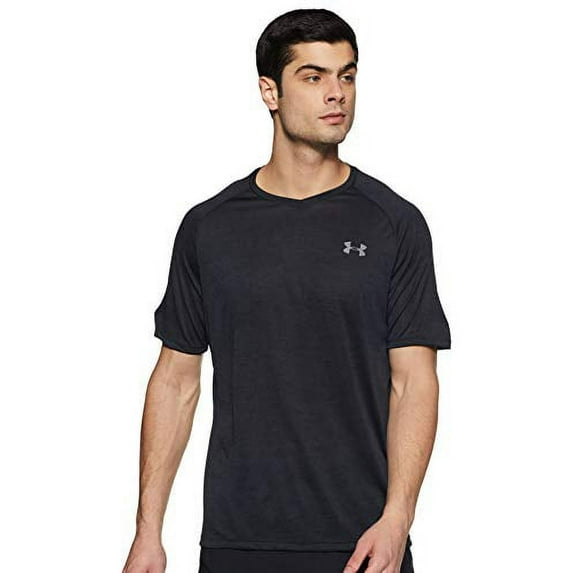 Under Armour Men's Tech 2.0 V-Neck Short-Sleeve T-Shirt , Black (001)/Graphite , 3X-Large Tall