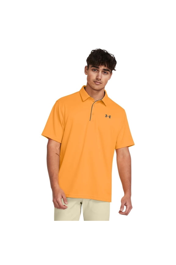 Men's Tech Golf Polo, (803) Nova Orange / / Pitch Gray, X-Large