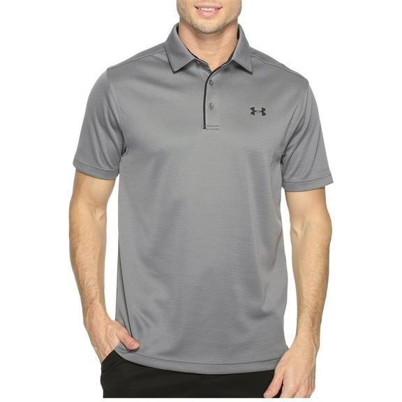 Under Armour Men's Tech Golf Polo , Graphite (040)/Black, 4X-Large