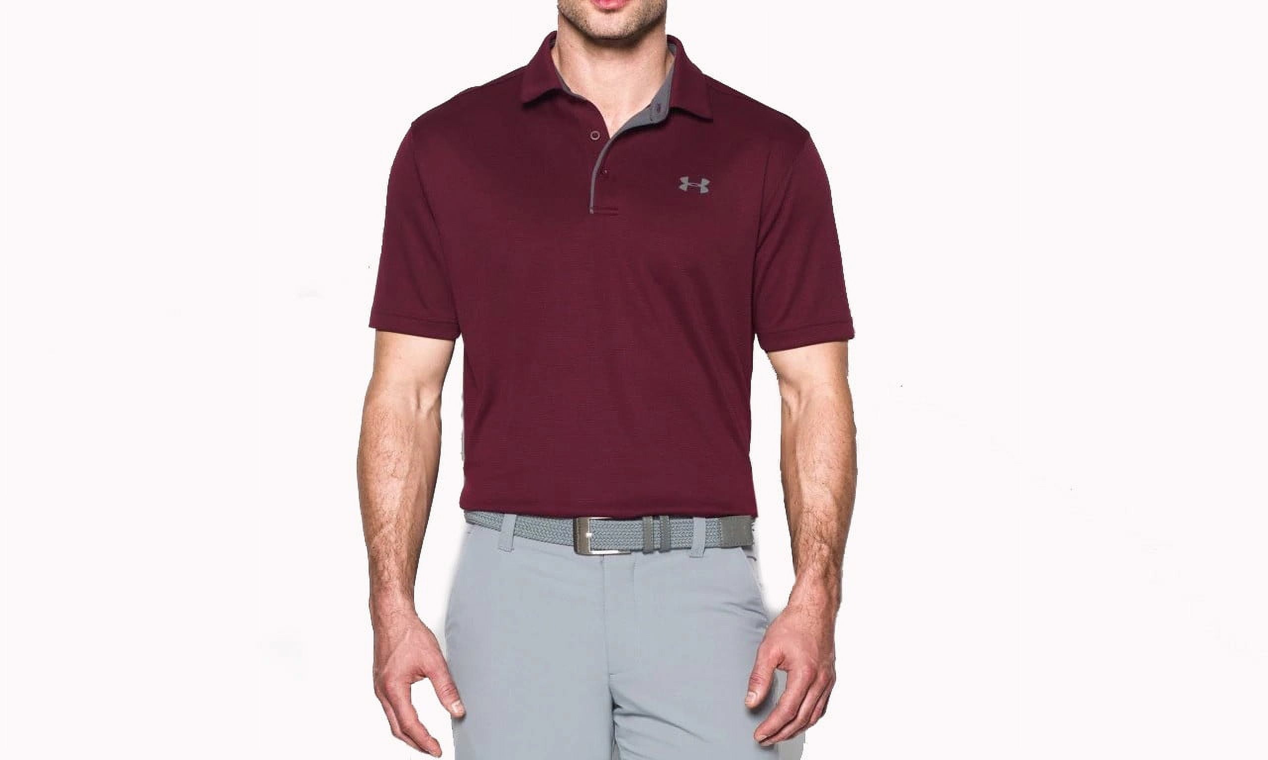 Under Armour Men s Tech Golf Polo Maroon Bahrain Ubuy