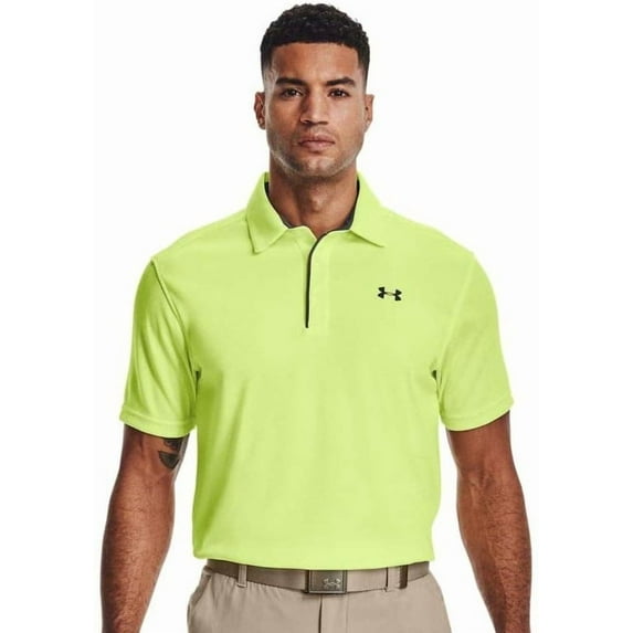 Under Armour Men's Tech Golf Polo , Pale Moonlight (911)/Pitch Gray, Medium