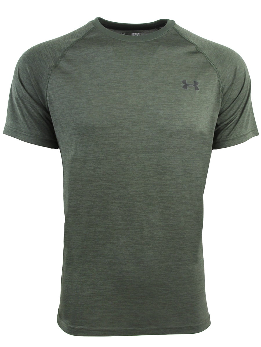 Under Armour Men's UA TechTM Short Sleeve T-Shirt Forest Green/white , size  : XXL 