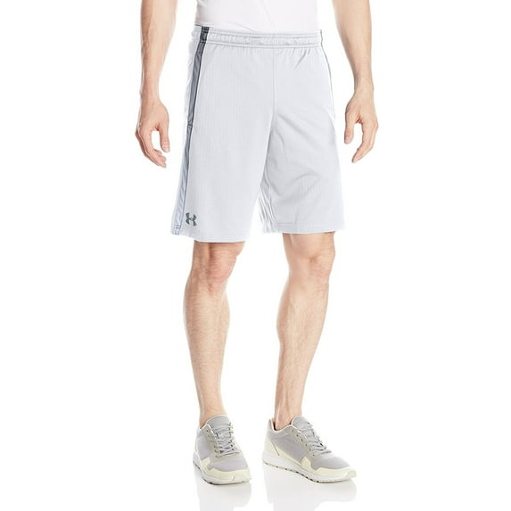 Under Armour Men's Tech Mesh ATHLETIC Shorts Large White/Steel
