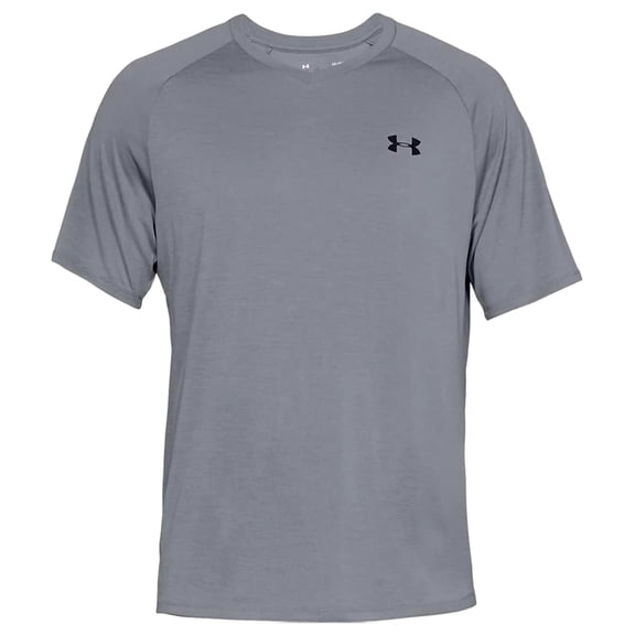 Under Armour Men's Tech V Neck T-Shirt Gray Size Small