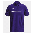 thumbnail image 1 of Under Armour Men's Title Short Sleeve Polo Shirt, Purple, Size L, 1 of 2