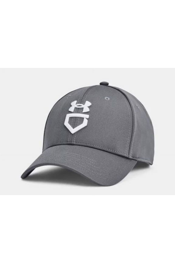 Men's UA Baseball Blitzing Cap 1380021-012 Pitch Gray/White