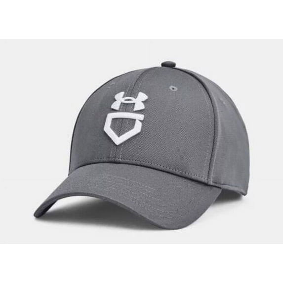 Under Armour Men's UA Baseball Blitzing Cap 1380021-012 Pitch Gray/White