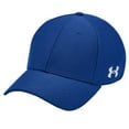 thumbnail image 1 of Under Armour Men's UA Blitzing Blank Stretch Fit Cap Curved Flex Athletic Hat, Royal, XL/2XL, 1 of 2