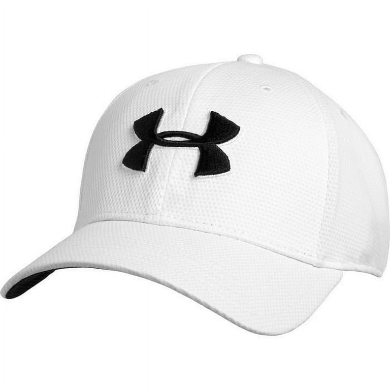 Under Armour Men's UA Blitzing II Stretch Fit Baseball Cap Hat (L/XL,  Black) 
