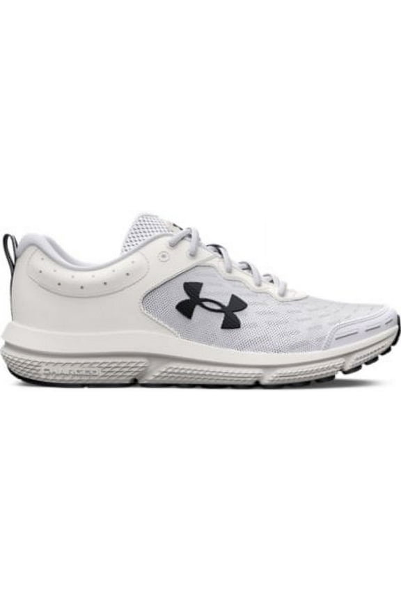 Men's UA Charged Assert 10 Running Shoes White/Black/Black - 3026175-104