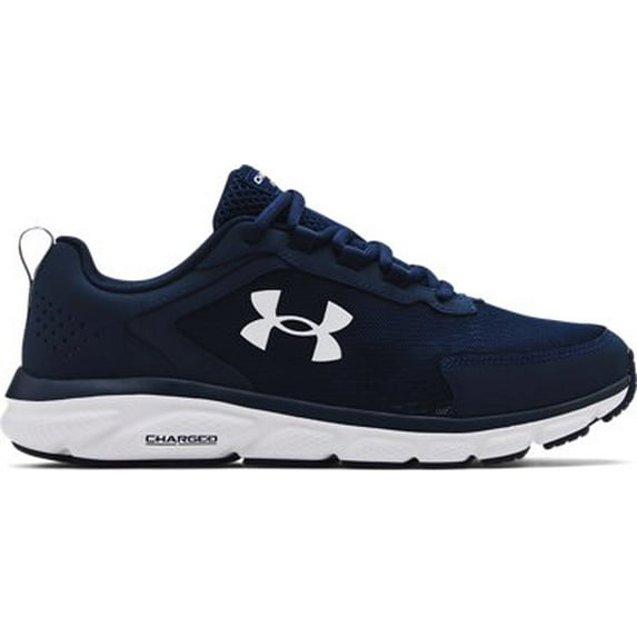 Under Armour Men's UA Charged Assert 9 Wide (4E) Running Shoe Academy/White/White - 3024857-400
