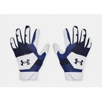 Under Armour Men's UA Clean Up 21 Baseball Batting Gloves 1365461-410 Midnight Navy/White