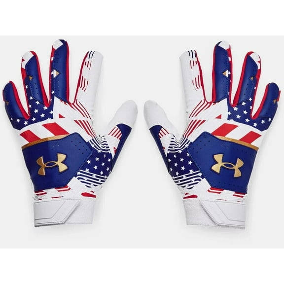 Under Armour Men's UA Clean Up 21 Culture Baseball Batting Gloves 1365468-400 Royal/Elemental