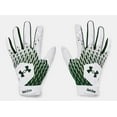 thumbnail image 1 of Under Armour Men's UA Clean Up Baseball Batting Gloves 1378764-101 White/Forest Green, 1 of 2