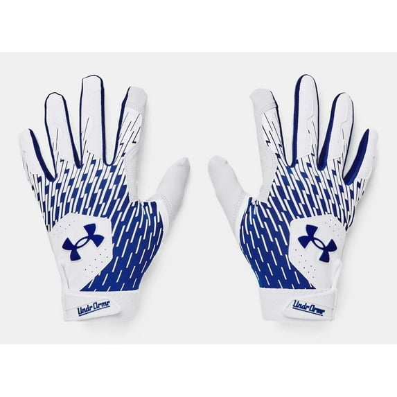 Under Armour Men's Clean Up Baseball Gloves, (102) White/Team Royal/Team Royal, X-Large