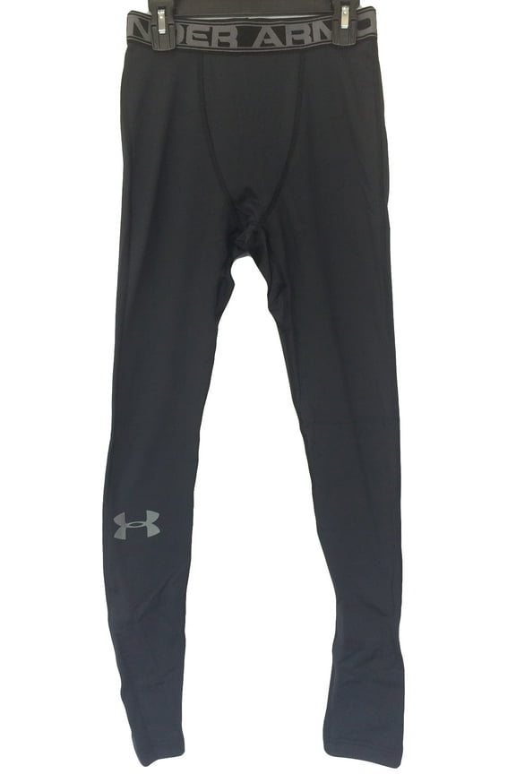 Men's UA ColdGear Armour Twist Compression Leggings 1282959 Black S