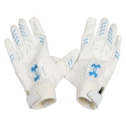 Under Armour Mens UA F9 Nitro Football Receiver Gloves Large White Blue