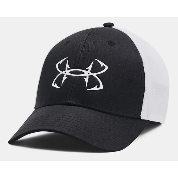 Under Armour Men's UA Fish Hunter Mesh Cap 1376716-001 Black/White