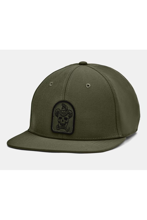 Men's UA Freedom Flat Brim Cap 1386654-390 Marine OD Green OSFM