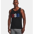 thumbnail image 1 of Under Armour Men's UA Freedom USA Tank Top 1362060-001 Black, 1 of 2