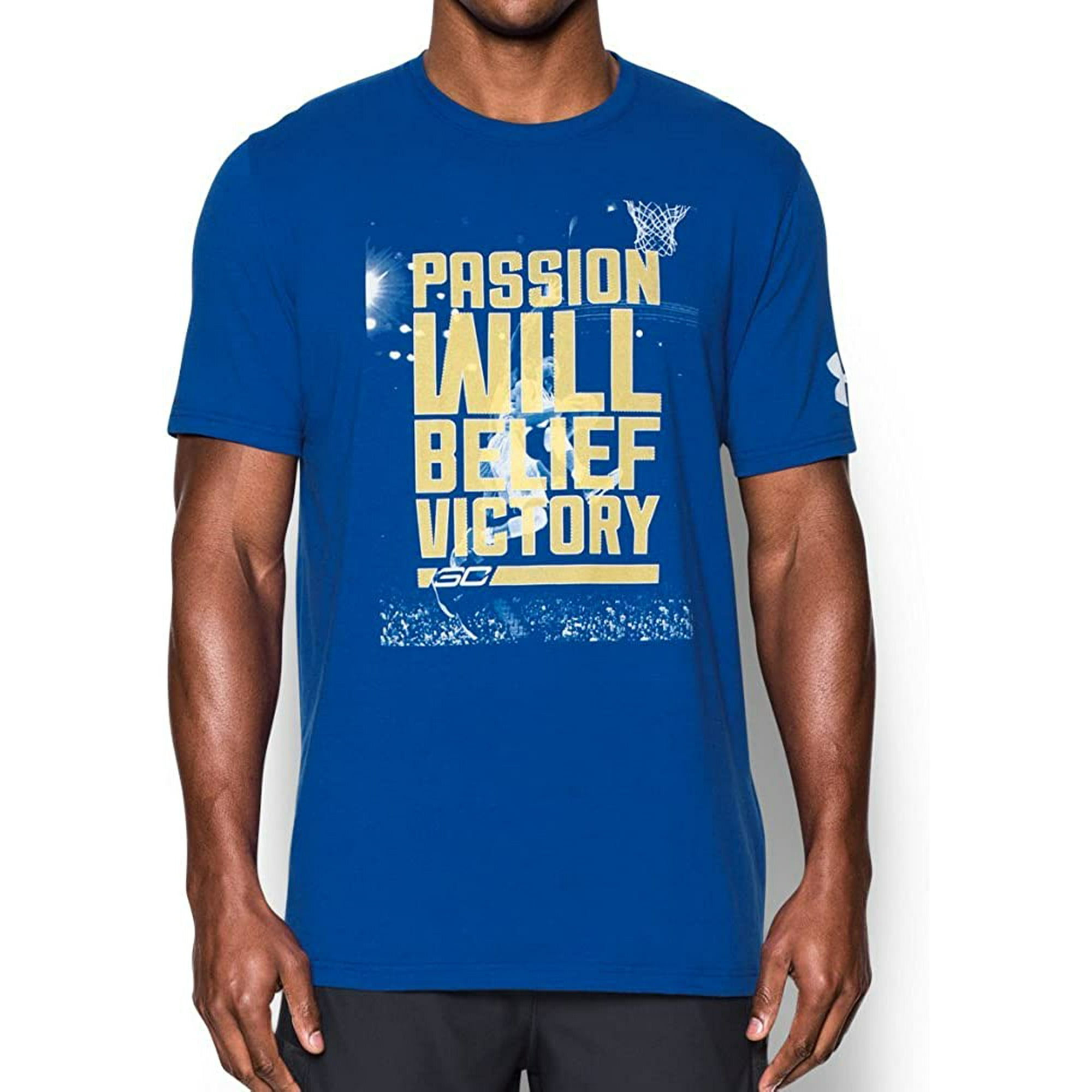 Stephen Curry Under Armour SC30 Wise Words T-Shirt - Men's Royal