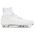 thumbnail image 1 of Under Armour Men's UA Highlight 2 MC Knit Football Cleats White/White/Metallic Silver - 3027304-100, 1 of 5
