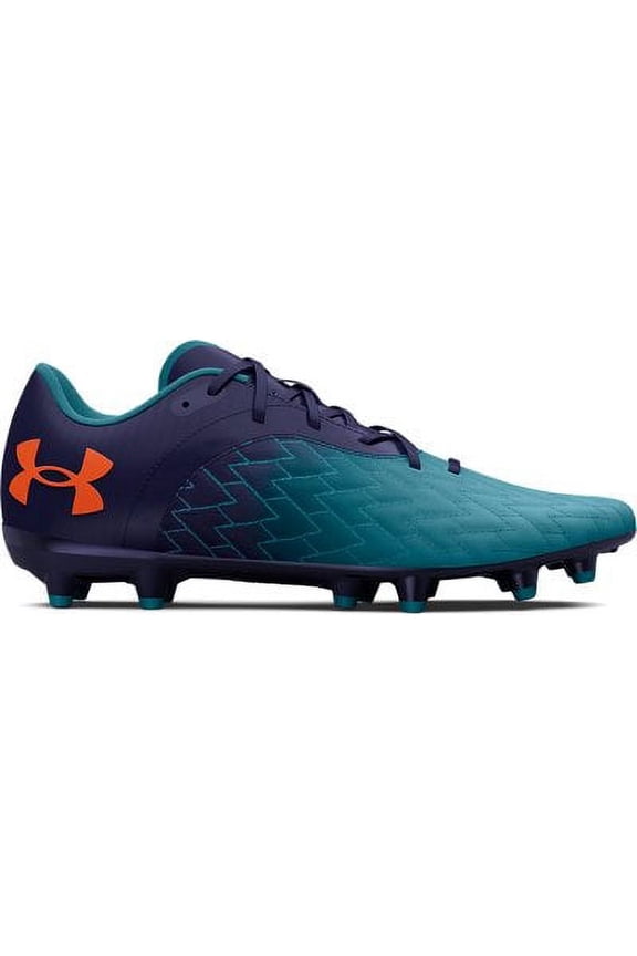 Men's UA Magnetico Select 2.0 FG Soccer Cleats Glacier Blue/Sonar Blue/Orange Blast - 3025642-400