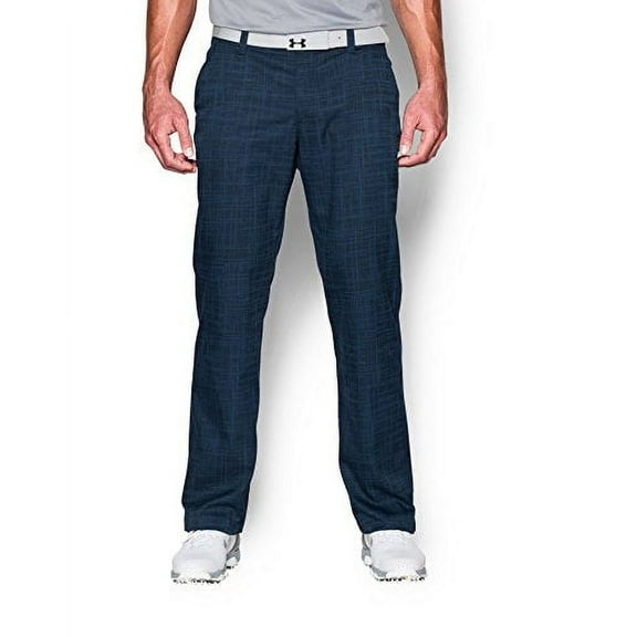 Under Armour Men's UA Match Play Printed Golf Pants - Straight Leg 40W x 32L BLACKOUT NAVY