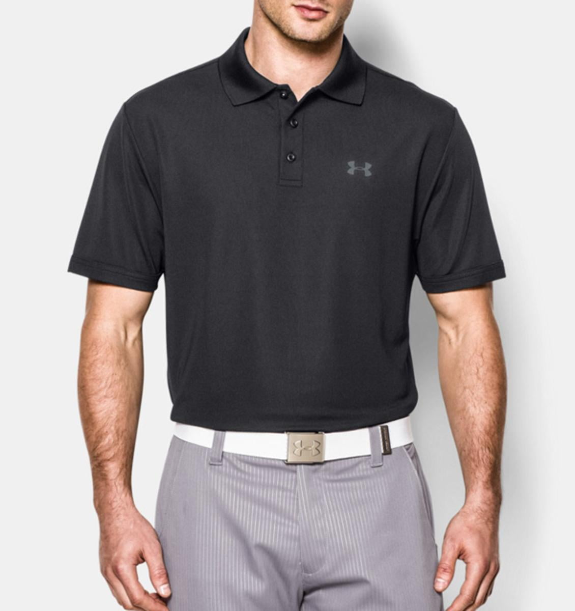 Under Armour Men s UA Performance Polo Shirt Black Steel 5XL