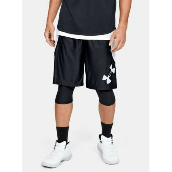 Under Armour Men's UA Perimeter Basketball Shorts 1351284-001 Black/Halo Gray