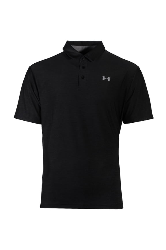 Men's UA Playoff Polo Shirt - Black/Graphite/Graphite XXL