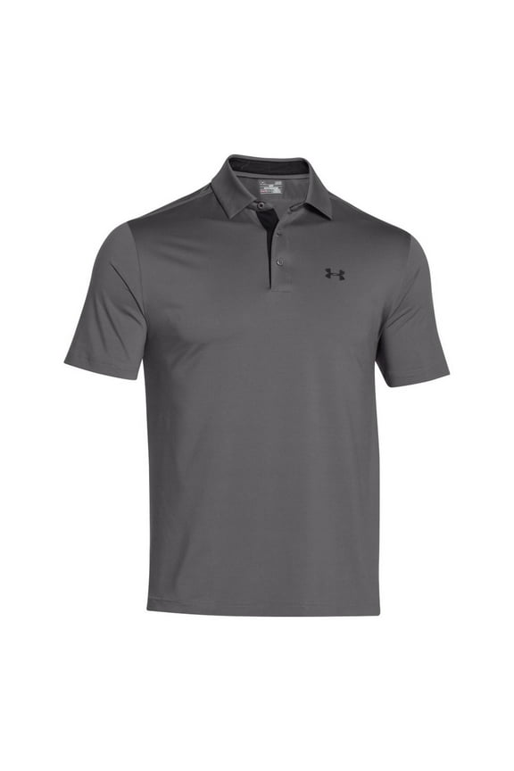 Men's UA Playoff Polo Shirt - Graphite/Black/Black 3XL