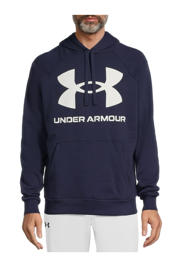 Men's and Big Men's UA Rival Fleece Big Logo Hoodie, Sizes up to 2XL