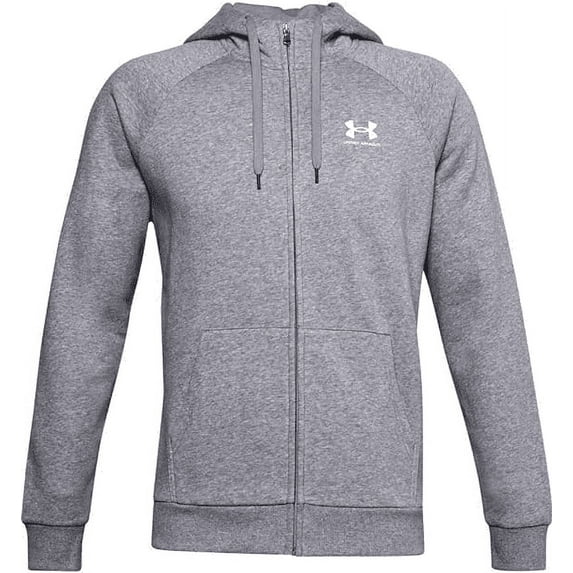 Under Armour Men's UA Rival Fleece Full-Zip Hoodie (Grey, Small)