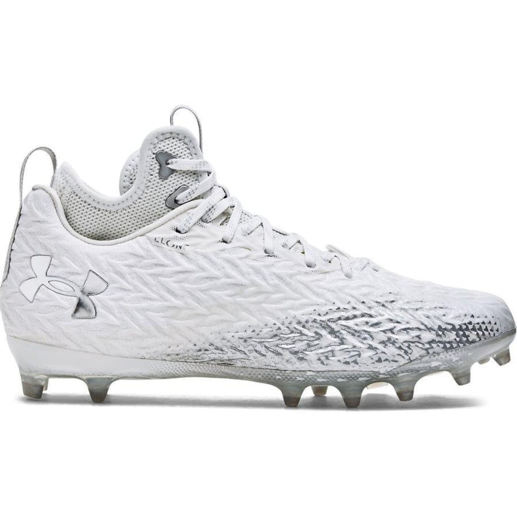 under armour cleats silver
