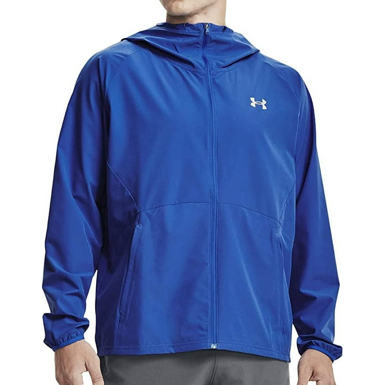 Under Armour Men\'s UA Stretch Zip 1362398 Hooded Active Woven Track Full Large Jacket STORM