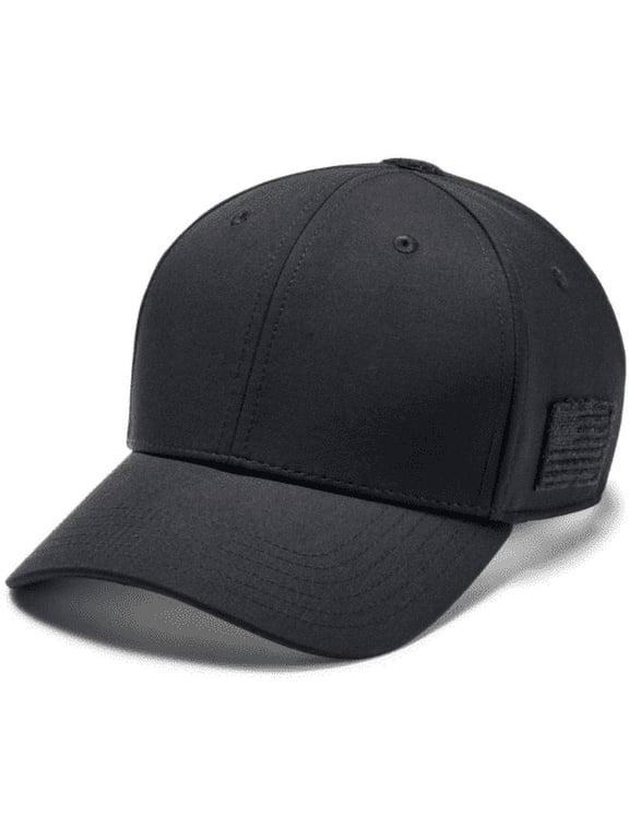 Men's UA Tactical Cap Friend Or Foe 2.0 Stretch Fit Athletic Hat, Black, M/L