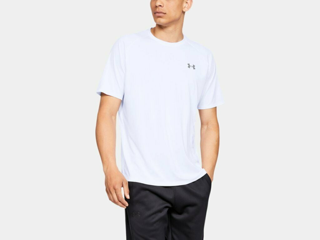 Under Armour Men s UA Tech 2.0 Short Sleeve Shirt 1326413 White