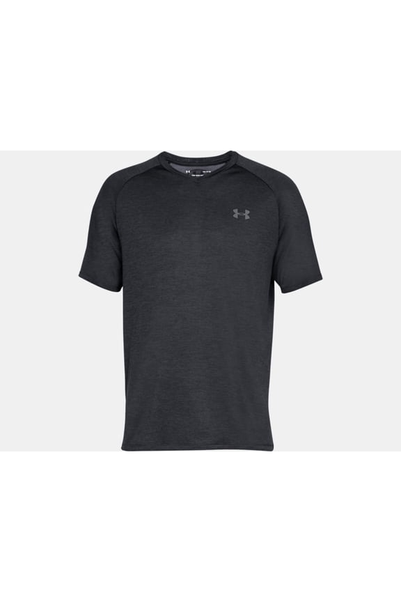 Men's UA Tech 2.0 V-Neck T-Shirt, Black/Graphite - MD
