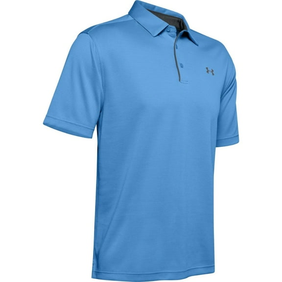 Under Armour Men's UA Tech Performance Golf Polo Tee Loose-Fit Team T-Shirt, Carolina Blue, 3XL
