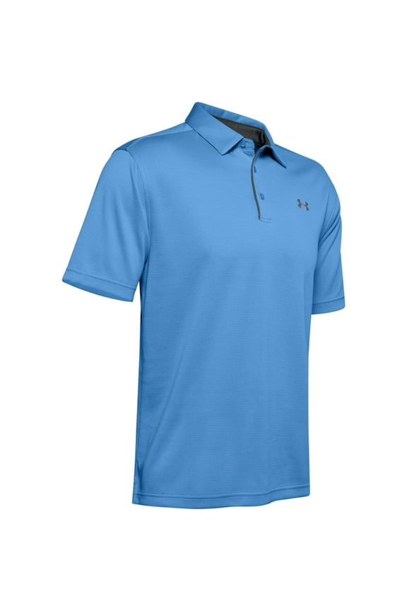 Men's UA Tech Performance Golf Polo Tee Loose-Fit Team T-Shirt, Carolina Blue, 3XL