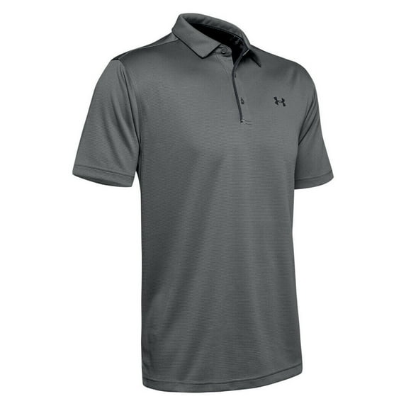 Under Armour Tech Short-Sleeve Polo for Men - Graphite/Black - 3XL